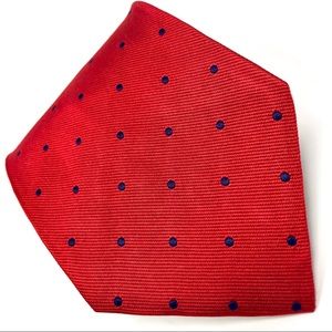 Brooks Brothers Makers Red Blue Dots All Silk Tie